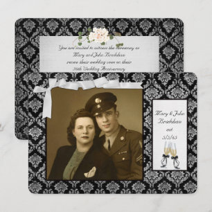 Wedding Vow Renewal on Anniversary Invitation