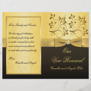 Wedding Vow Renewal Program - EMAIL for help