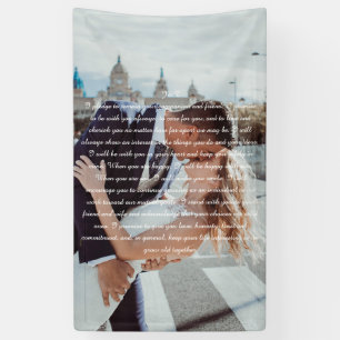 Wedding Vows Couple Photo Banner