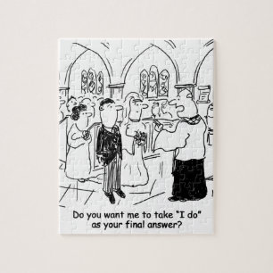 Wedding Vows - I Do As the Final Answer Jigsaw Puzzle