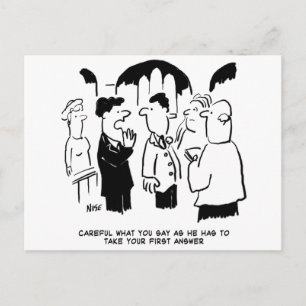 Wedding Vows - Take First Answer Postcard