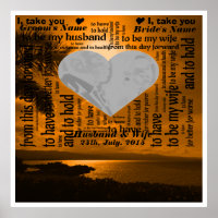 Wedding Vows Word Art Design