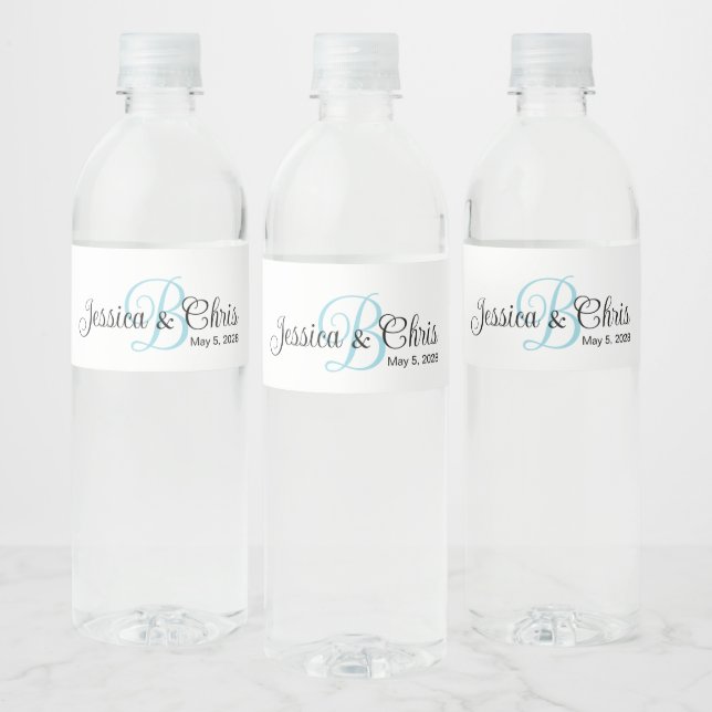 Wedding Water Bottle Label 007 (Bottles)