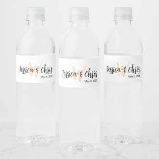 Wedding Water Bottle Label 012