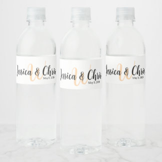 Wedding Water Bottle Label 013