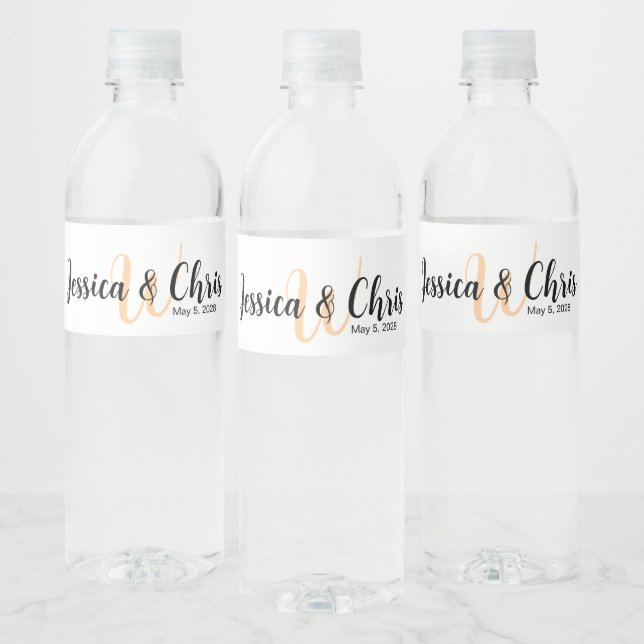 Wedding Water Bottle Label 013 (Bottles)
