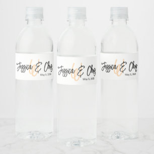 Wedding Water Bottle Label 014