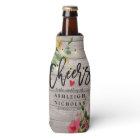 Wedding Watercolor Floral Rustic Wood String Light