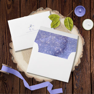 Wedding Watercolor Texture Peri ID954 Envelope