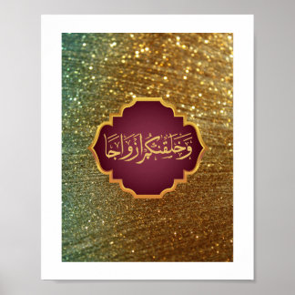 Wedding "We Created You in Pairs" In Grand style Poster