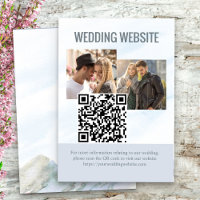 Wedding Website 2 Photo QR Code Mountain Meadow