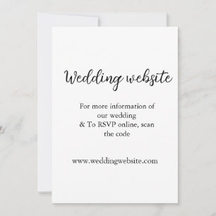 Wedding website add q r code couple name details  invitation