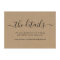 Wedding Website Enclosure Card - Rustic Kraft