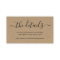 Wedding Website Enclosure Card - Rustic Kraft