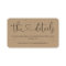 Wedding Website Enclosure Card - Rustic Kraft