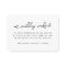 Wedding Website Insert Card | QR Code Online RSVP