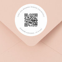 Wedding website QR code details information rsvp
