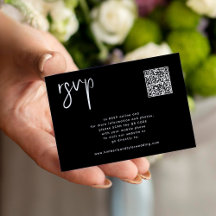 Wedding website QR code minimalist wedding RSVP