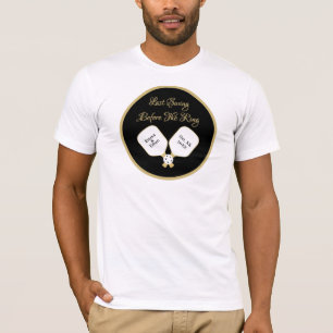 Wedding Weekend Activity Pickleball Gold & White T-Shirt