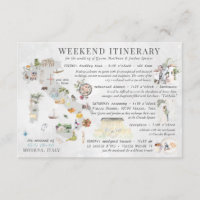 Wedding Weekend in Italy Itinerary Card