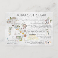 Wedding Weekend in Italy Itinerary Card