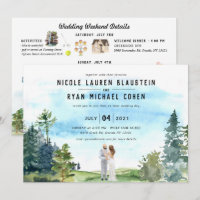 Wedding Weekend Itinerary & Invitation