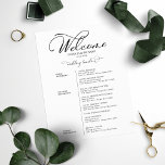 Wedding Weekend Itinerary Timeline Elegant<br><div class="desc">Wedding Weekend Itinerary Timeline Elegant</div>