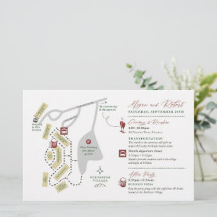 Wedding Weekend Map Card - FOR MEGAN