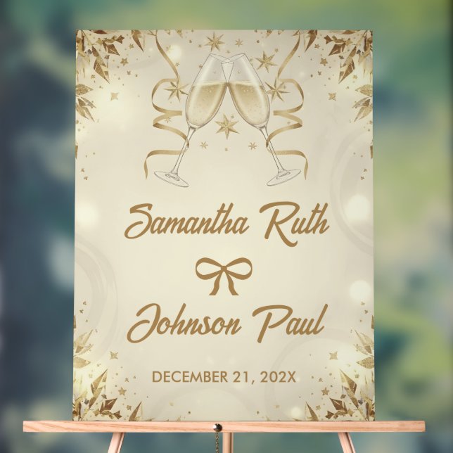 Wedding Welcome Acrylic Sign Premium Script (Neutral)