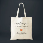 Wedding Welcome Bag for Hotel Destination, Coral<br><div class="desc">Fill this lovely bag with your favourite treats to welcome guests to your wedding!</div>