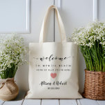 Wedding Welcome Bag for Hotel Destination, Pink<br><div class="desc">Fill this lovely bag with your favorite treats to welcome guests to your wedding!</div>