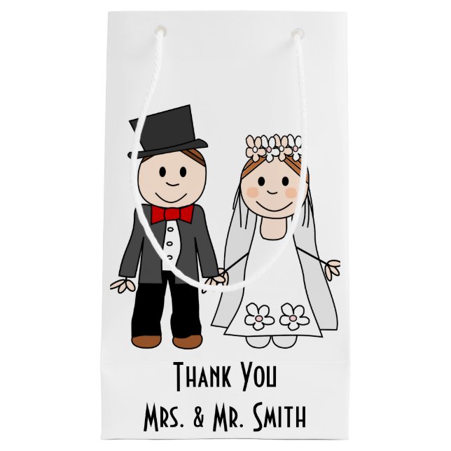 wedding welcome bag or wedding gift bag (Front)