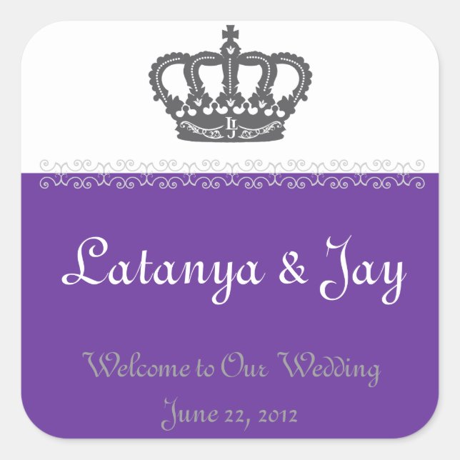 Wedding Welcome Bag Sticker (Front)