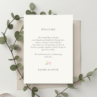 Wedding Welcome Bag | Weekend Itinerary Timeline I