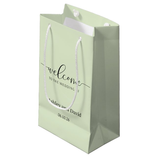 Wedding Welcome Gift Bag (Front Angled)