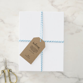 Wedding Welcome Gift Tag - Kraft