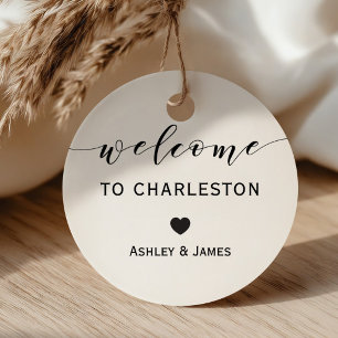 Wedding Welcome Gift Tags, Kraft Welcome Tags