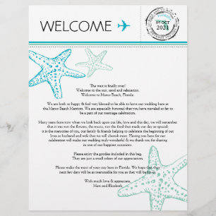 Wedding Welcome Letter for Florida