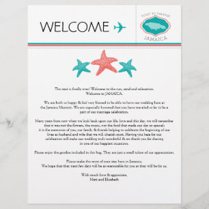 Wedding Welcome Letter for Jamaica