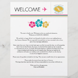 Wedding Welcome Letter for Mexico