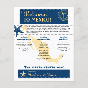 Wedding Welcome Letter for Riviera Maya Mexico