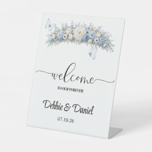Wedding Welcome Pedestal Sign