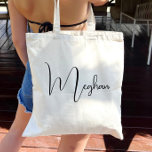 Wedding Welcome Personalized Script  Tote Bag<br><div class="desc">Click “Personalize this template” will allow you to customize further. You can change the wreath colour. You can change the font size, font colour and more! Be sure to check out 1000 matching items in our shop. welcome bag, wedding welcome bag, hotel guest bag, floral wreath, botanical, foliage, bride and...</div>