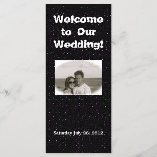 Wedding Welcome Poem Program