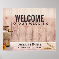 Wedding Welcome Rustic Milk Can