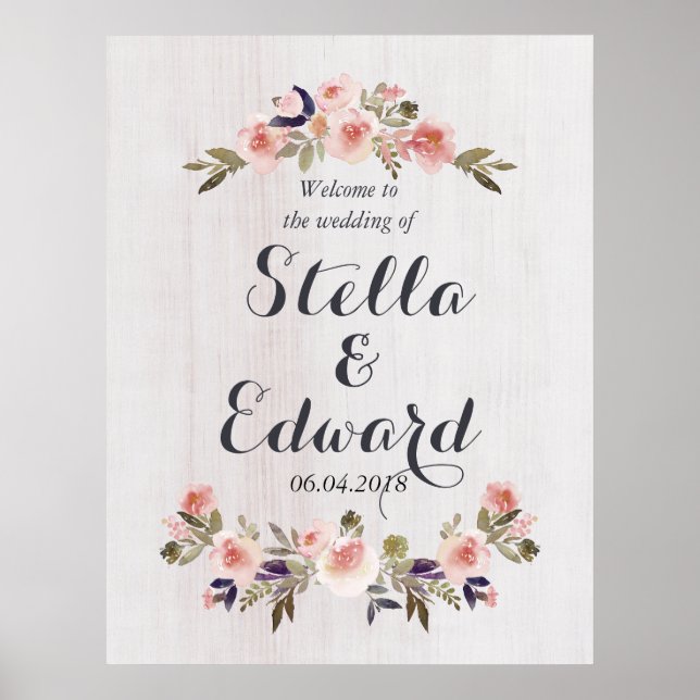 Wedding welcome sign (Front)