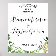 WEDDING WELCOME SIGN