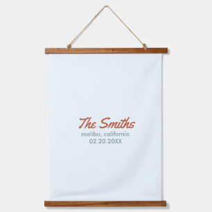 wedding welcome sign  hanging tapestry