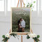 Wedding Welcome Sign Poster with Photo White