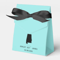 Wedding Welcome to Alabama Favour Box, State Map